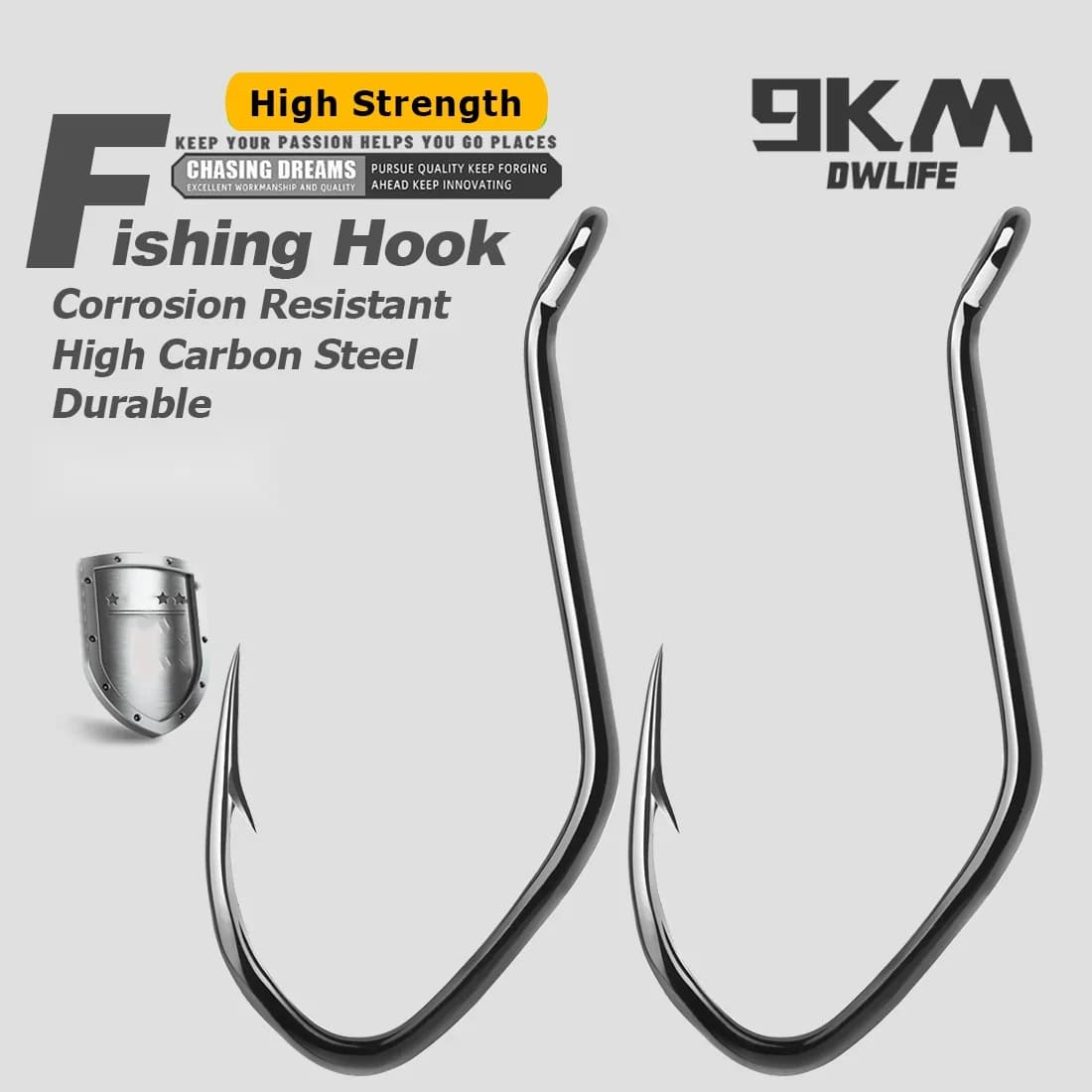 Lưỡi câu cá da trơn sống/cắt khúc cho sông lớn, 25-100 cái