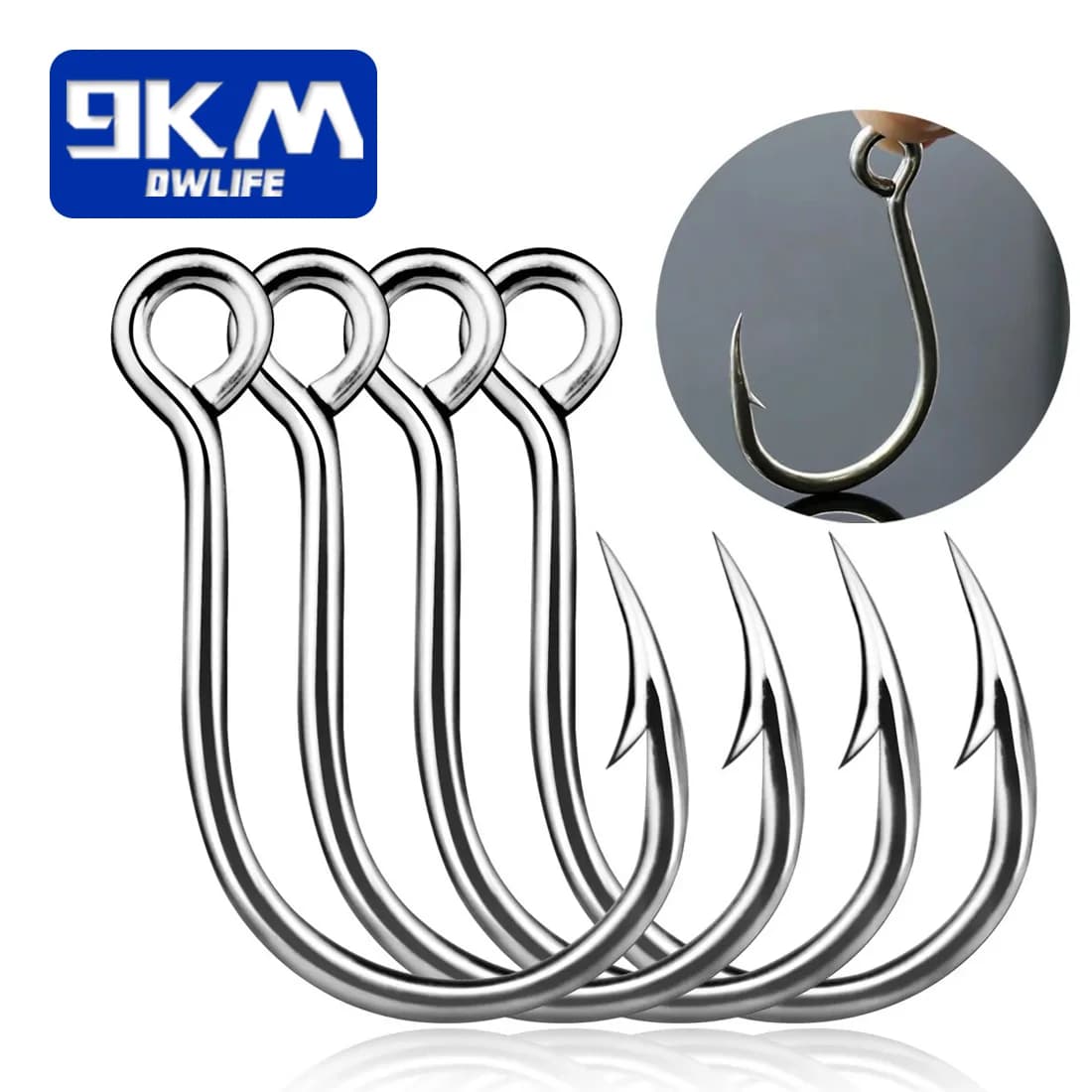 Lưỡi câu Jigging Inline cho cá chép, Thép carbon cao, 25 cái