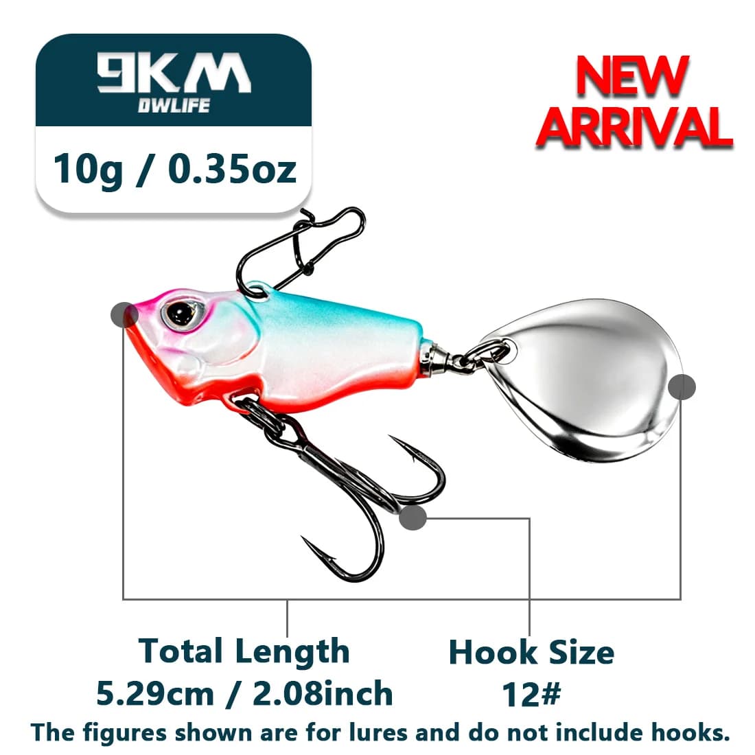 Mồi câu Crankbait VIB chìm đuôi xoay