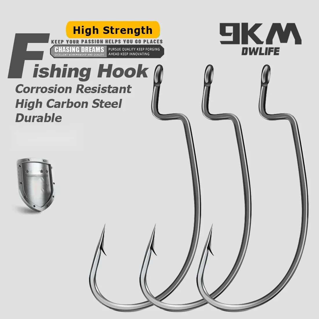 Lưỡi câu giun câu cá vược EWG, 25 cái