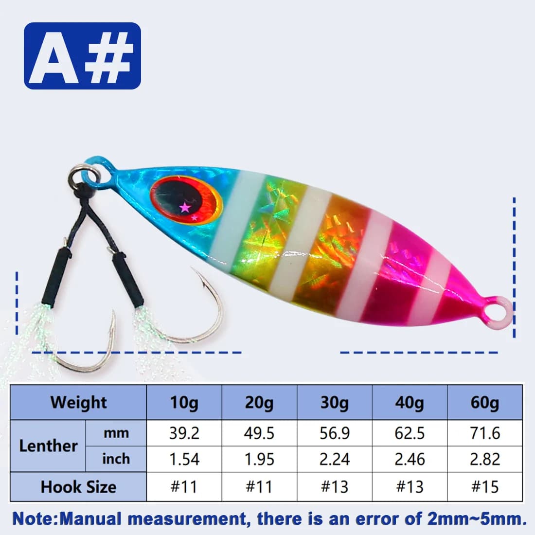 Mồi Thìa Jigging Nước Mặn 5-20g