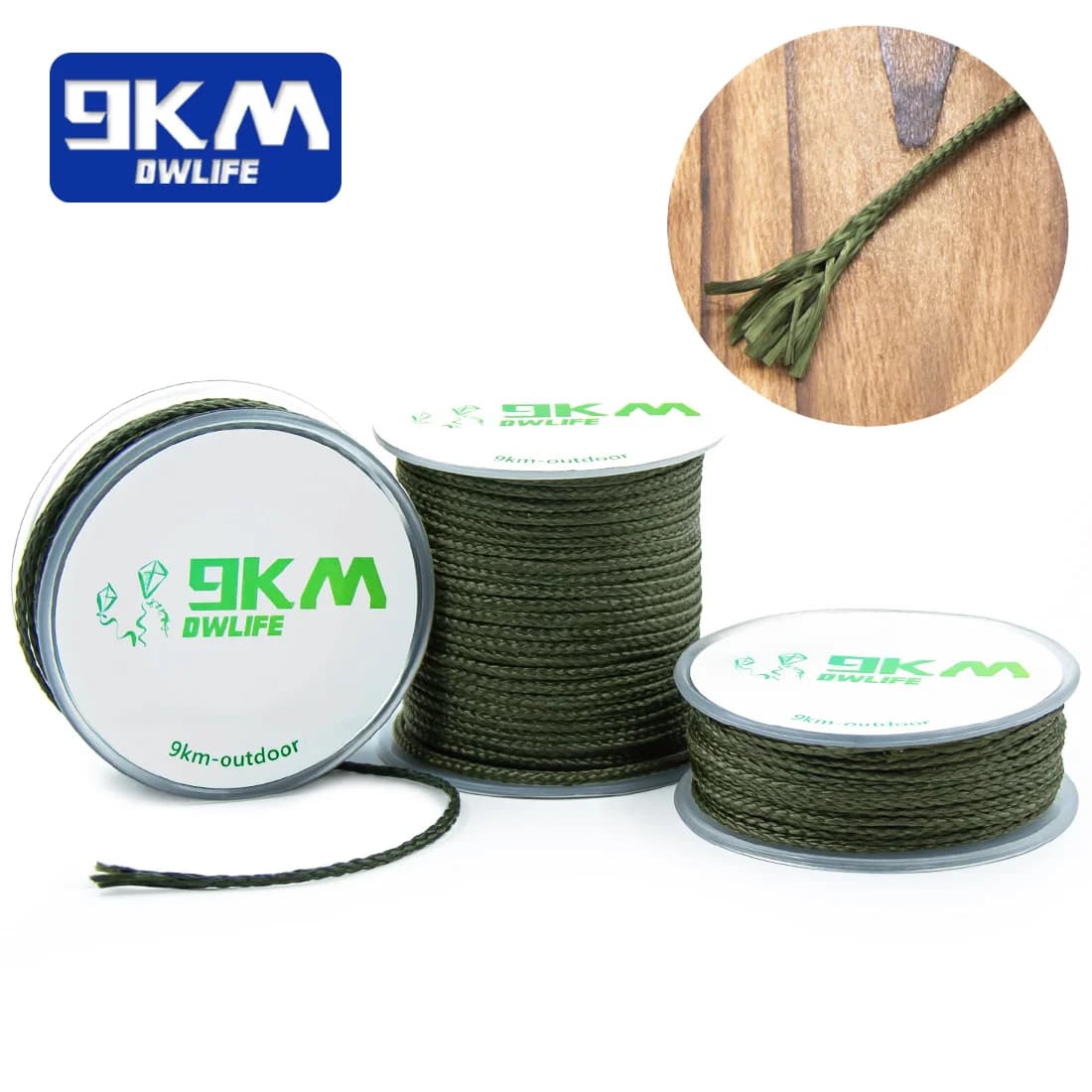 Dây dù Kevlar bện cho cắm trại, võng và câu cá