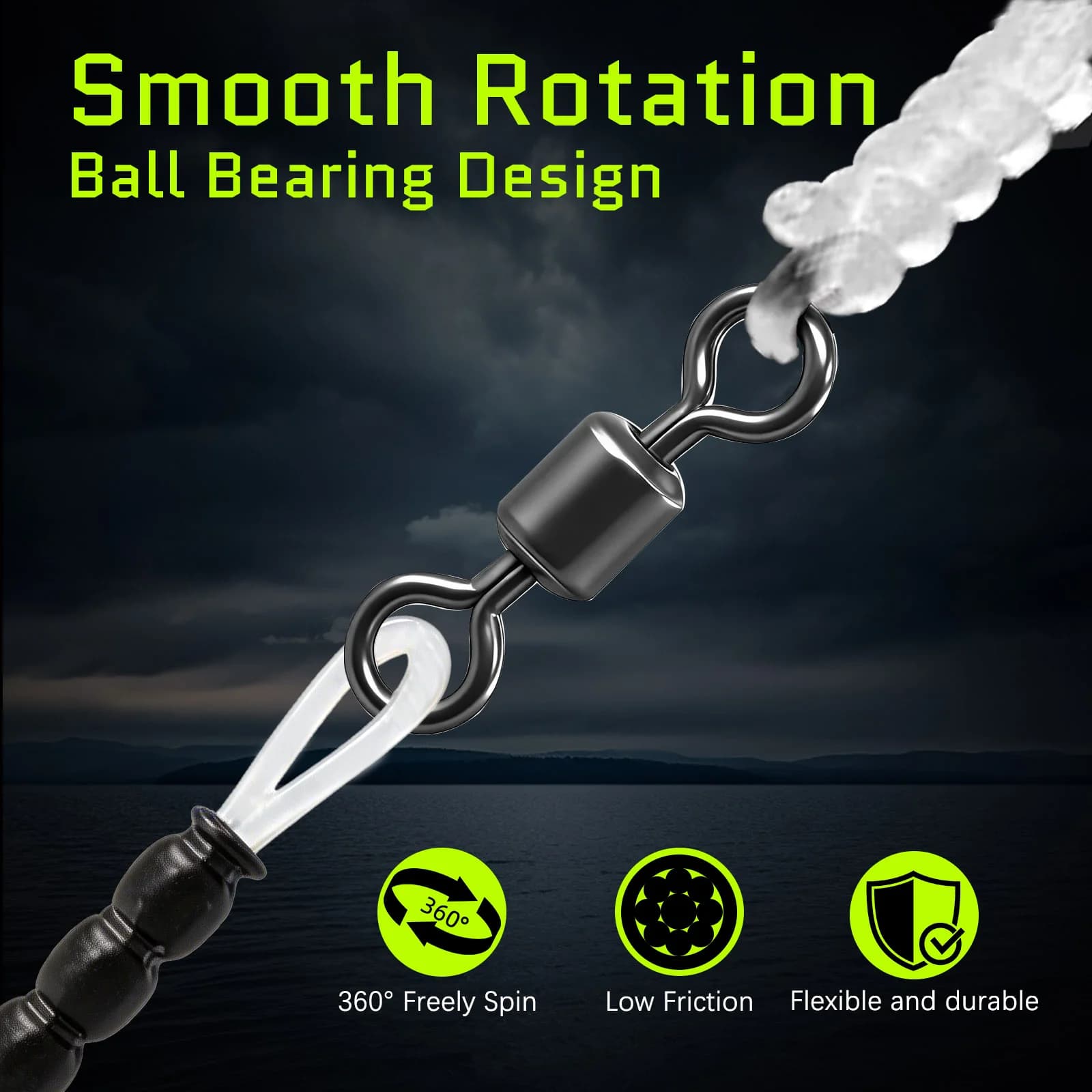 Bộ Dây Câu Fluorocarbon Có Khoá Xoay