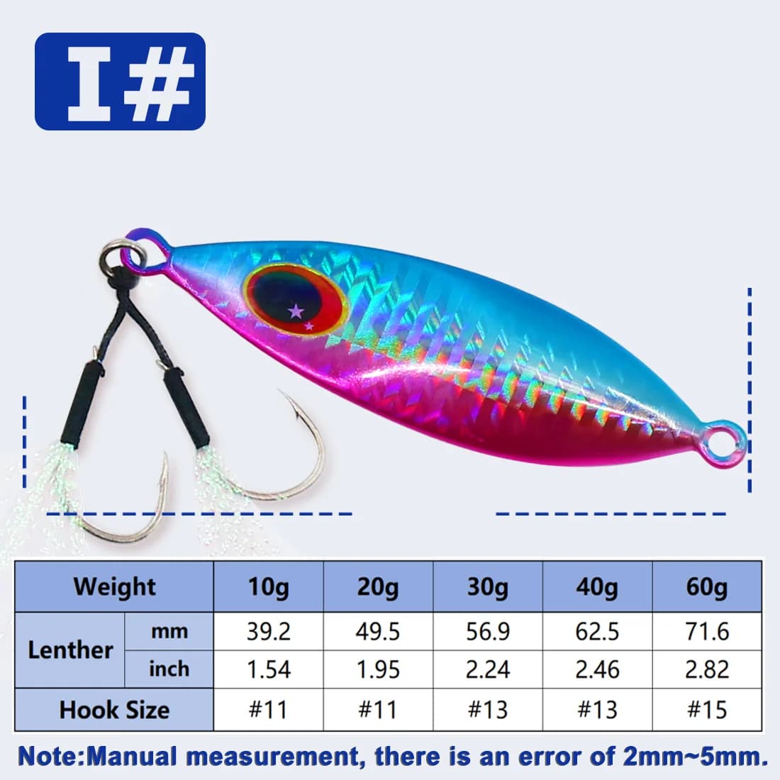 Mồi Thìa Jigging Nước Mặn 5-20g